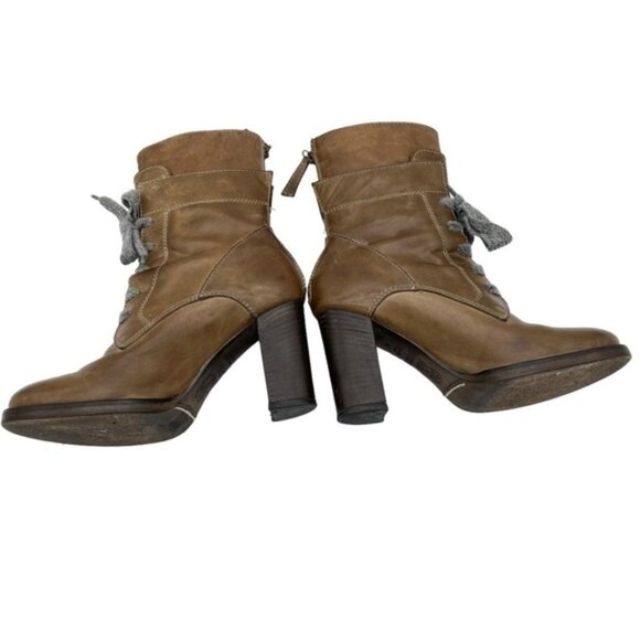 Brunello Cucinelli Leather Lace-Up Boot Size EU 37 - Picture 5 of 12